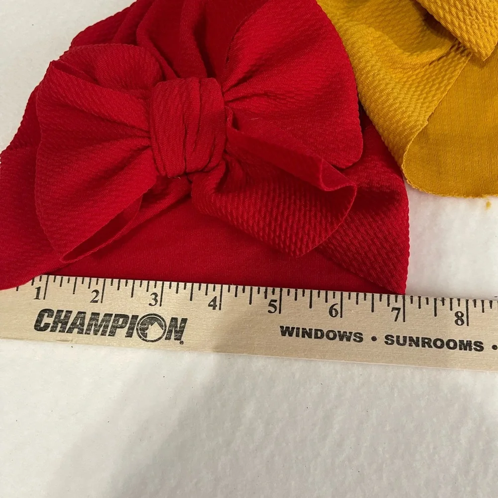 5 Colorful Bow Knot Baby‎ Turbans